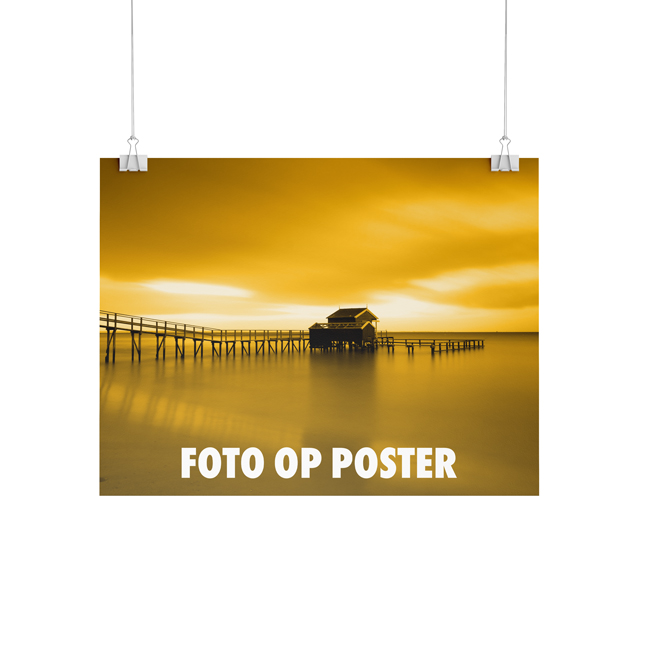 Foto op poster