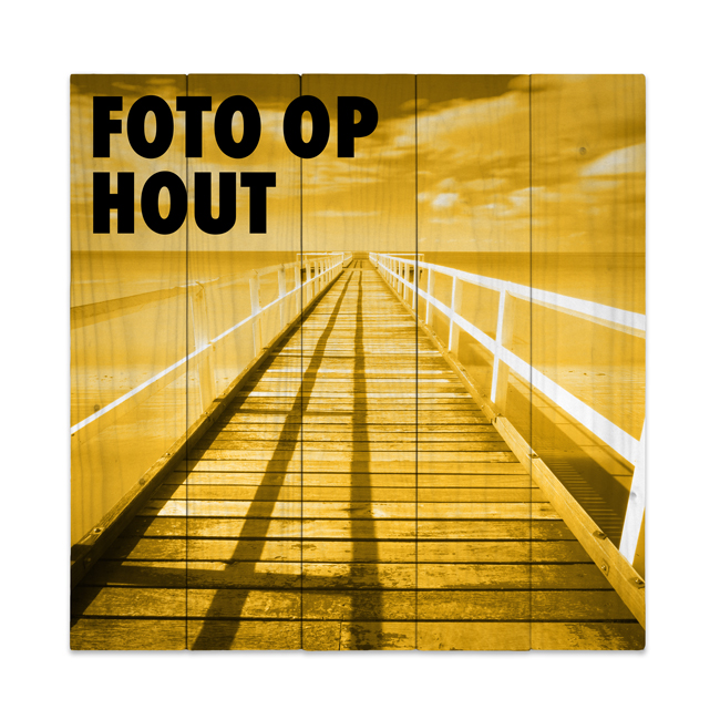 Foto op hout