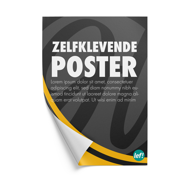 Zelfklevende poster