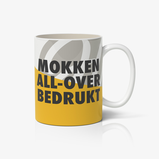 Mokken all-over bedrukt