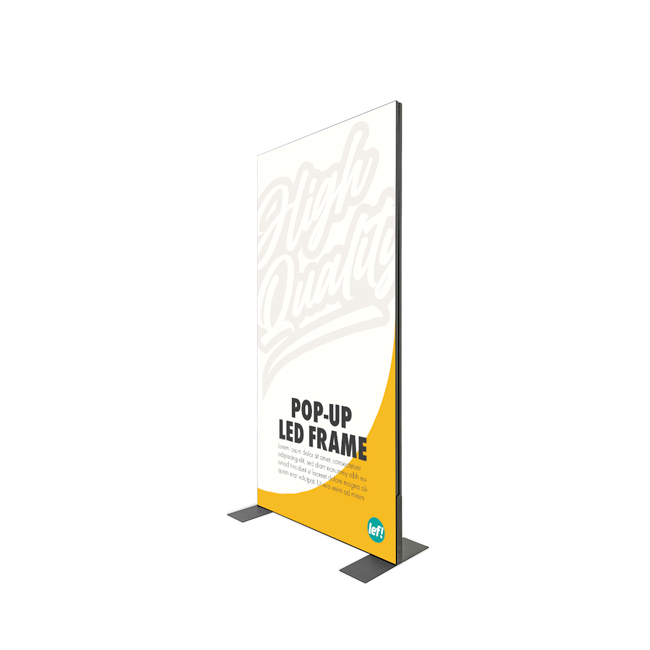 Pop-up LED frame