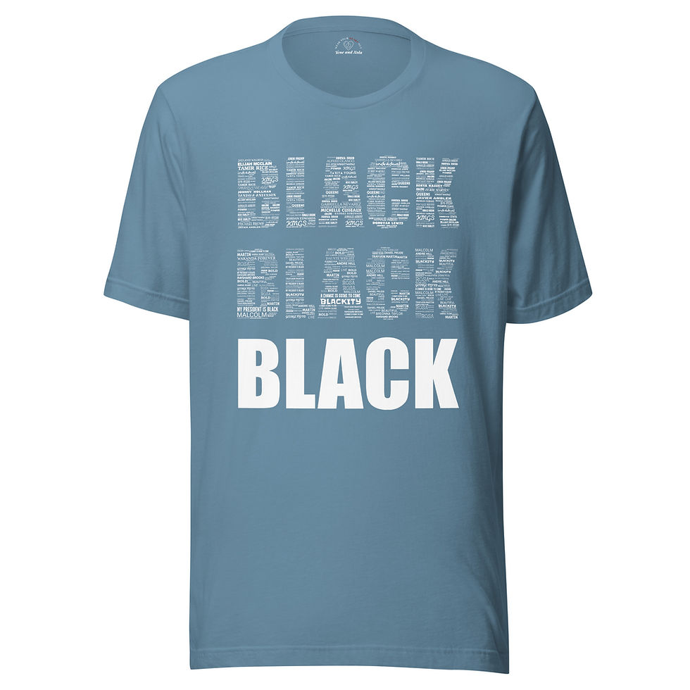 Thumbnail: Black Unisex T-Shirt - White