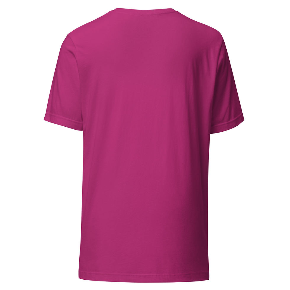Thumbnail: Black Unisex T-Shirt - White