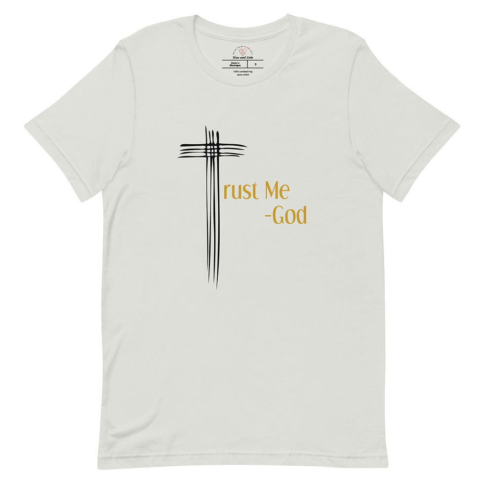 Thumbnail: Trust Me Short Sleeve Unisex T-Shirt - Gold