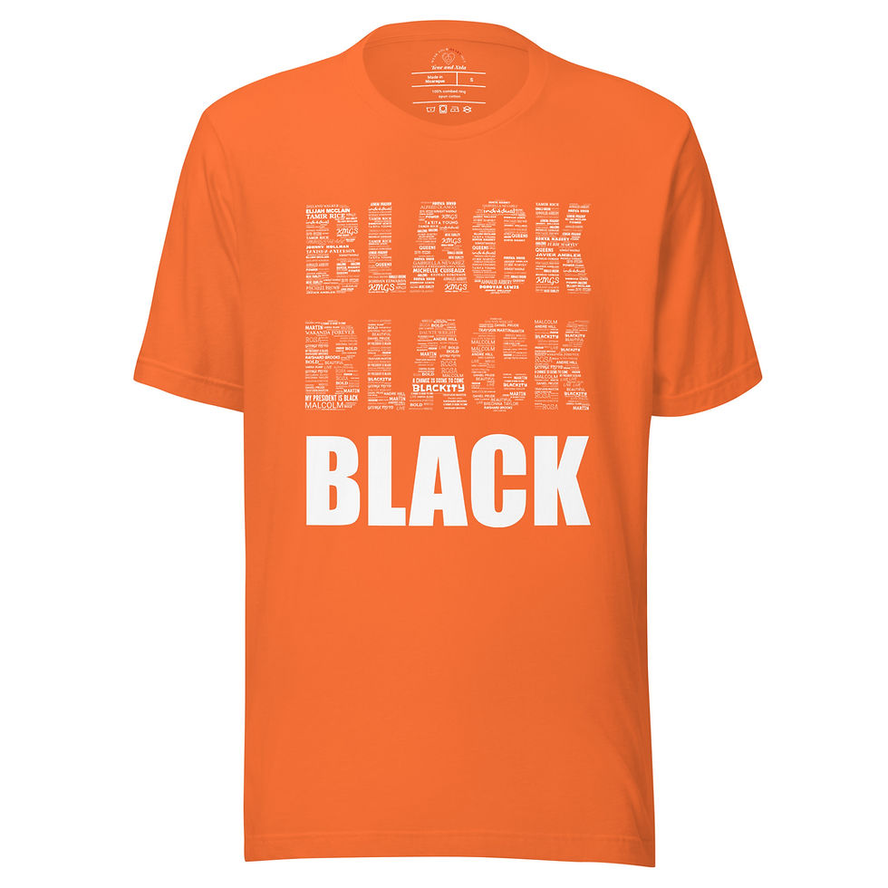 Thumbnail: Black Unisex T-Shirt - White