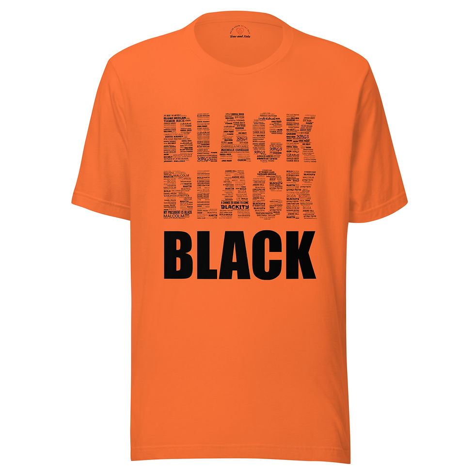 Thumbnail: Black Unisex T-Shirt - Black