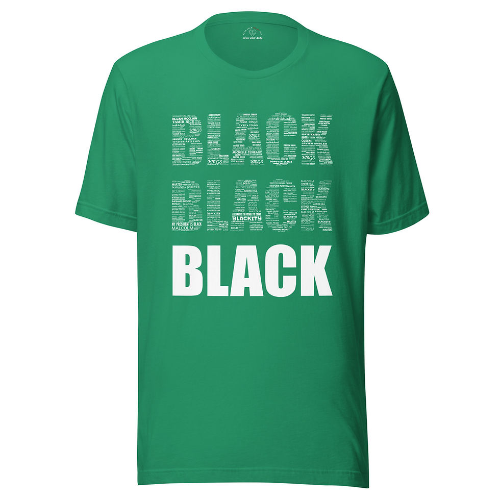 Thumbnail: Black Unisex T-Shirt - White