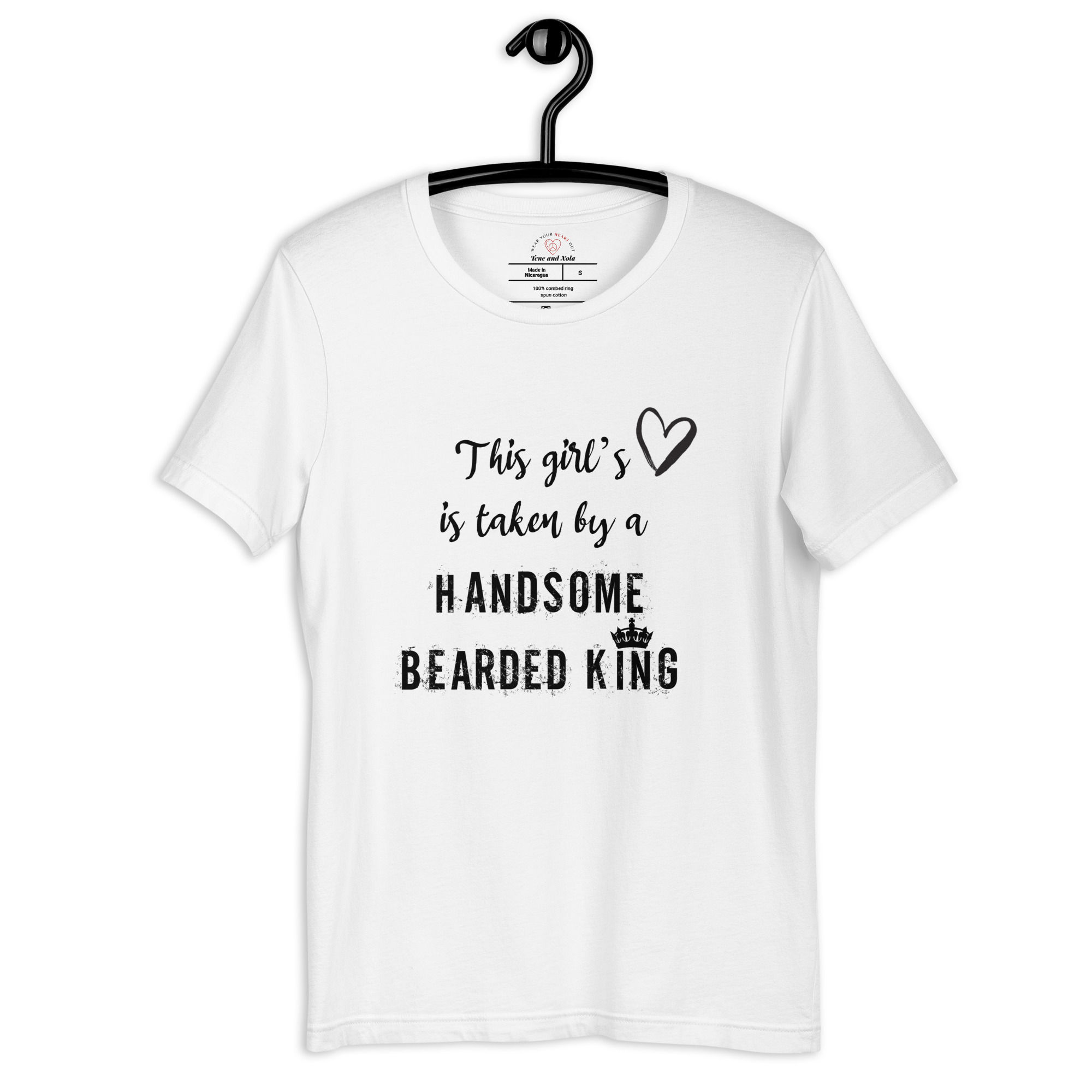 This Girls Heart Is Taken Unisex T-Shirt - Black