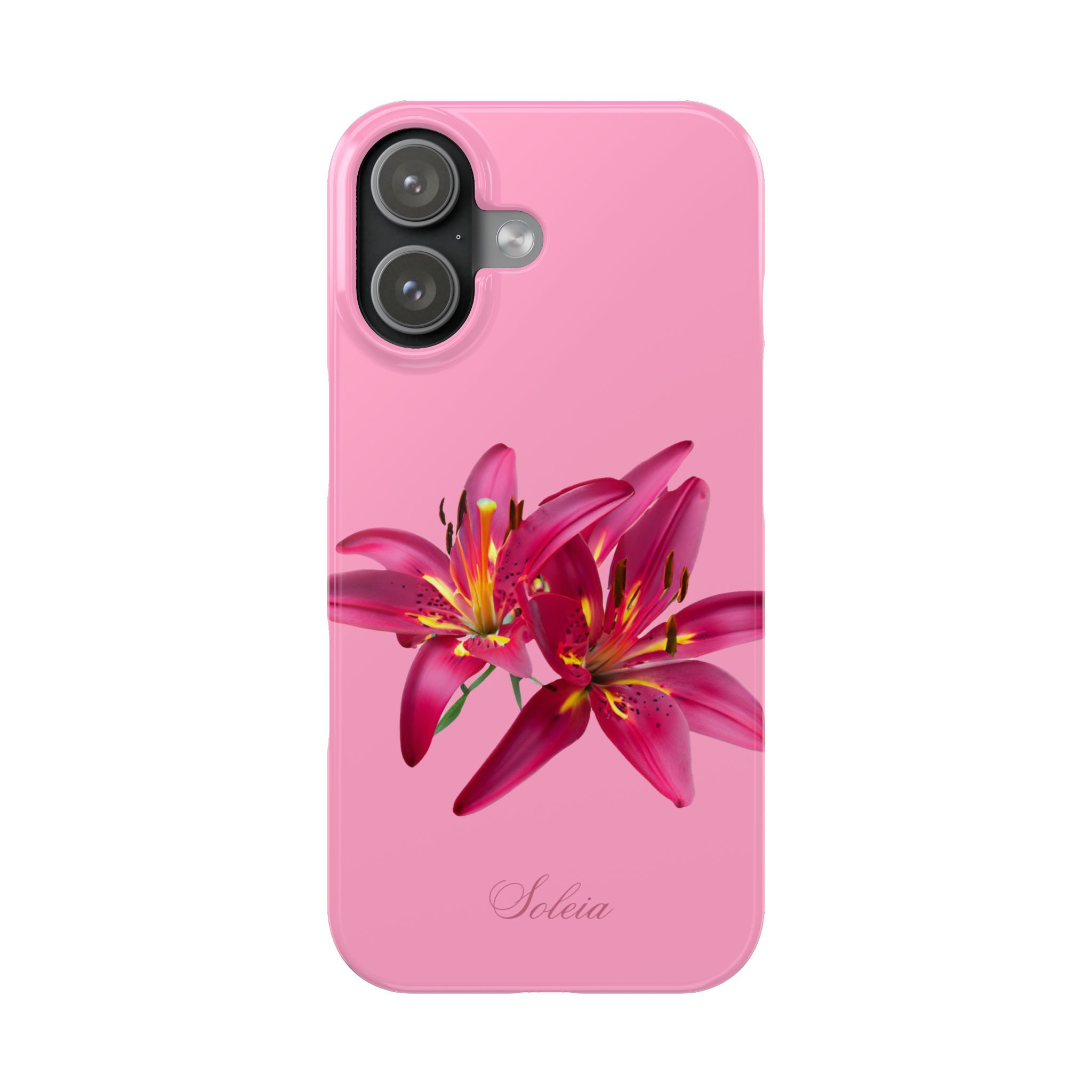 Floral Pinkie Phone Case | Elegant Phone Cover | Pink Flower Case