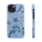 Thumbnail: Ocean Life Slim Phone Cases | Marine Animal Covers | Dolphin and Whale Design