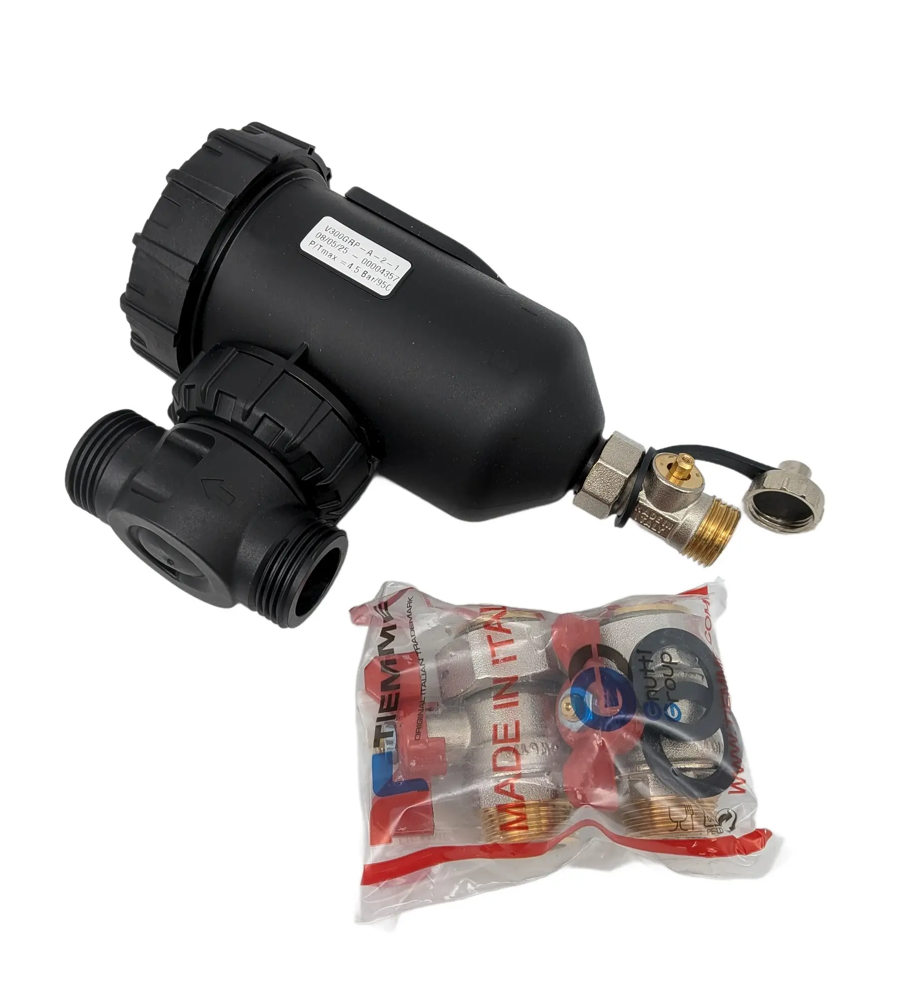 filtre à boue Sentinel Vortex300 V300-GRP-EXP V2 sur fond blanc