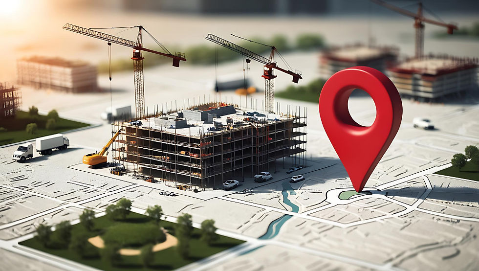 Localisation du matériel sur le chantier