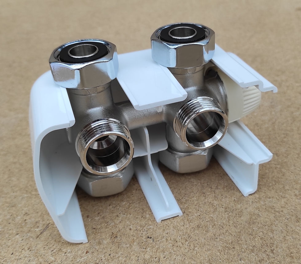 Miniature : Vue latérale de la vanne thermostatique Honeywell Therafix