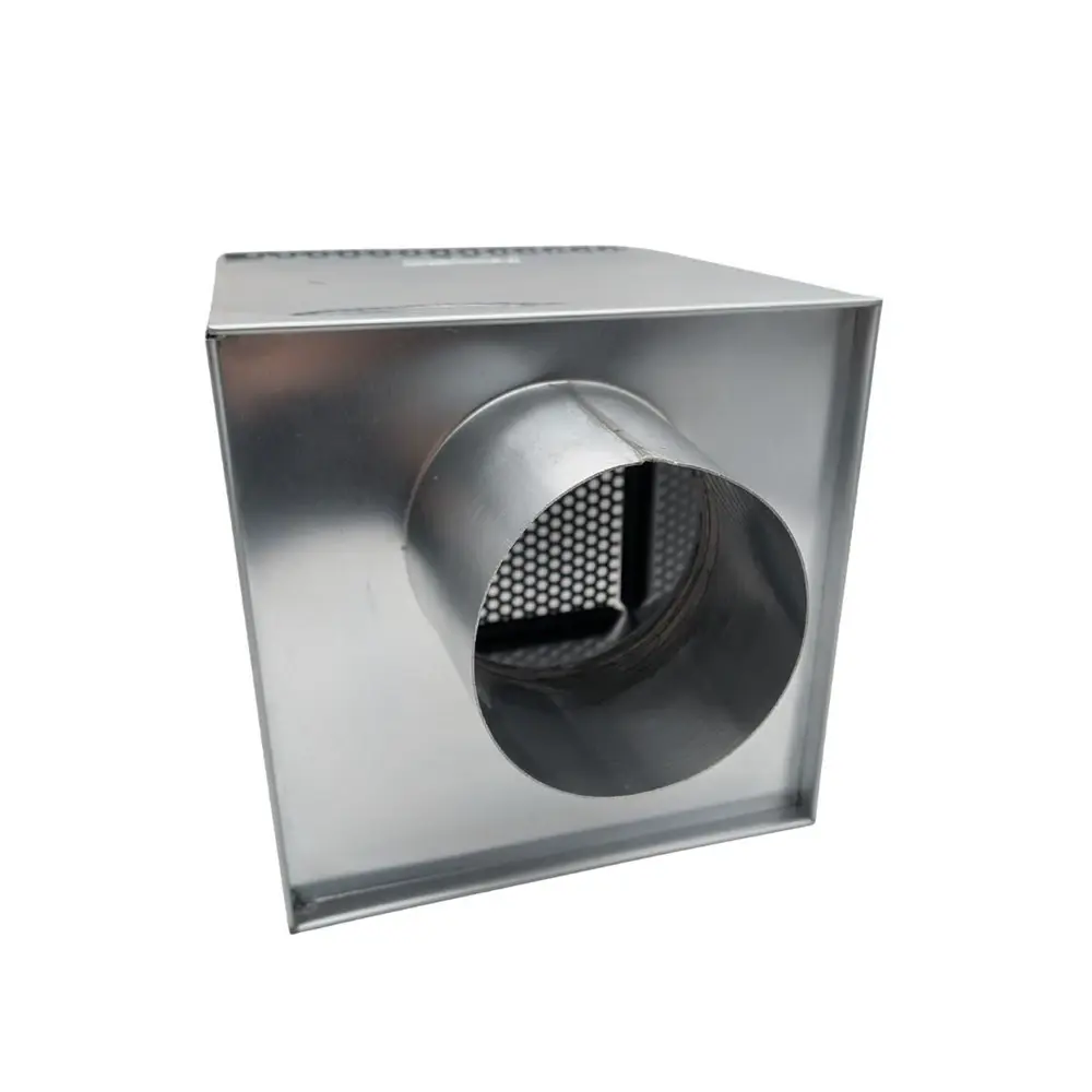 Boîte à eau Irondel 105739 200x200mm zinc naturel sur fond blanc