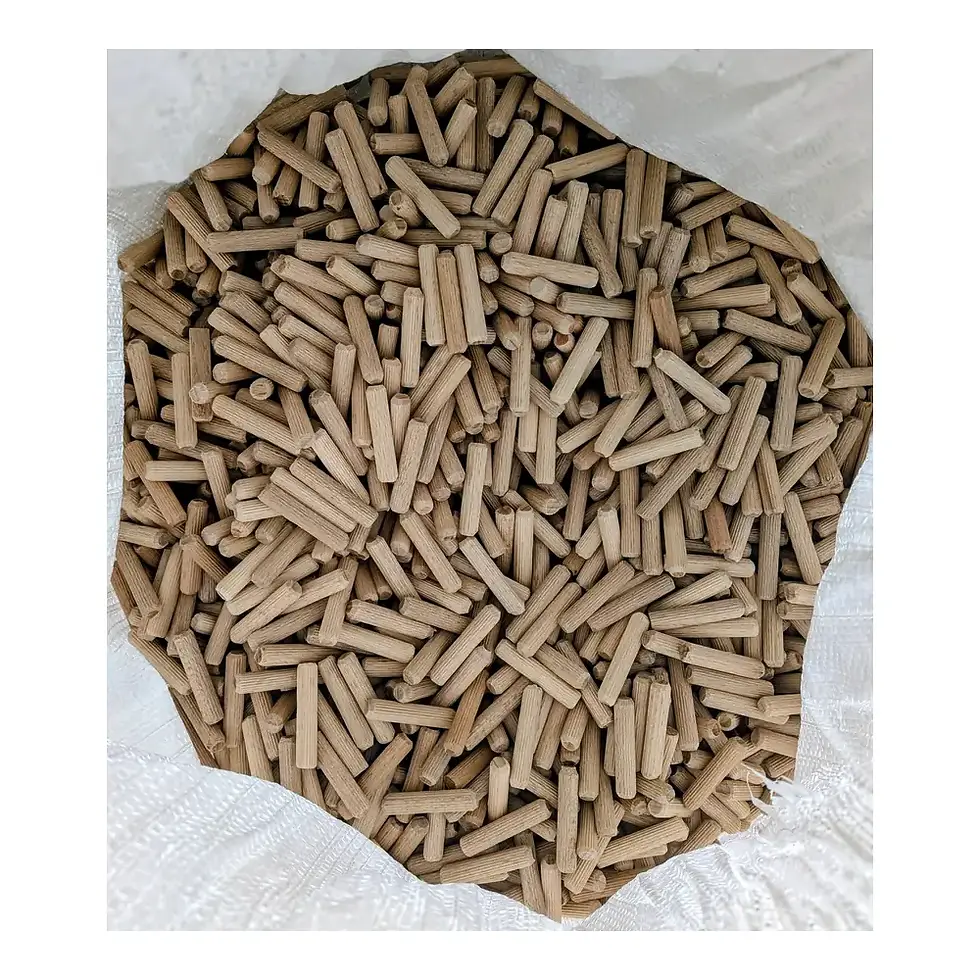 ensemble du Lot de 10000 tourillons rayés et fraisés Ø8 mm Longueur 40 mm