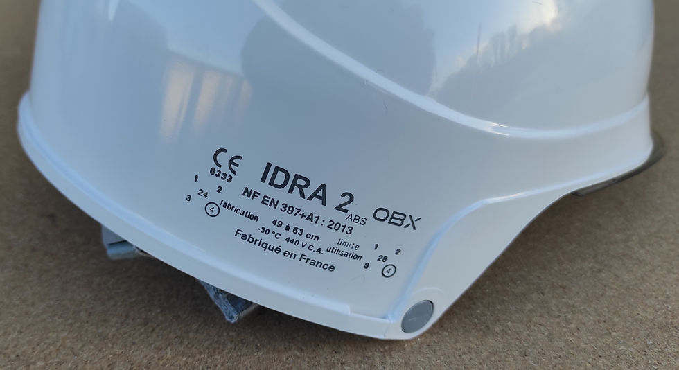 Miniature : Référence sur le casque de chantier Auboueix IDRA 2 avec écran de protection intégré