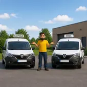 Un artisan hésite entre l'électrique et le diesel