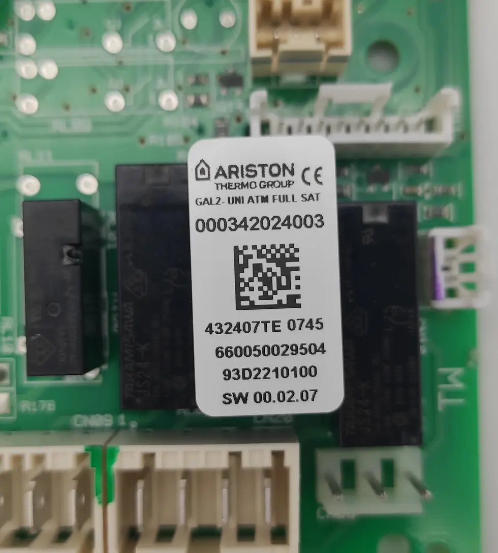 Miniature : Circuit imprimé Ariston 65109313-05 pour chaudières Chaffoteaux gros plan