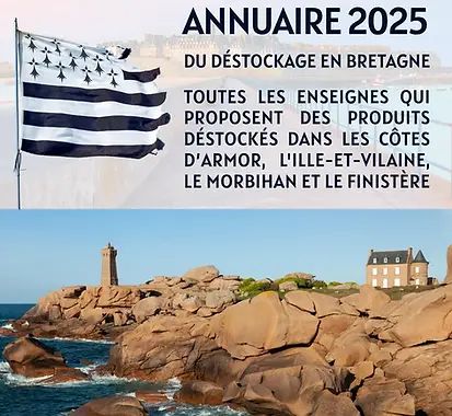 Page de couverture de l'annuaire du déstockage en Bretagne 2025
