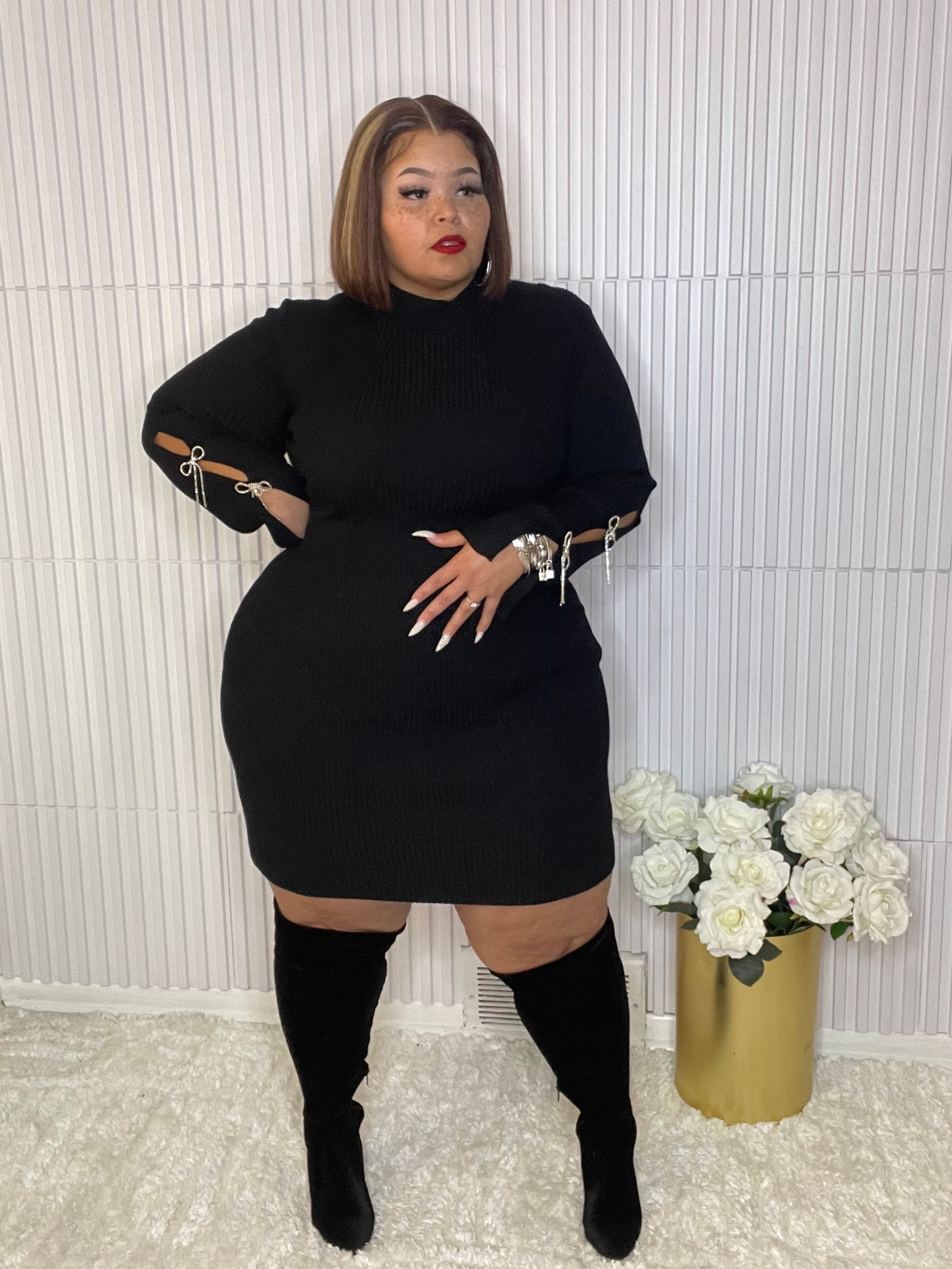 “A touch of Bling” sweater dress 