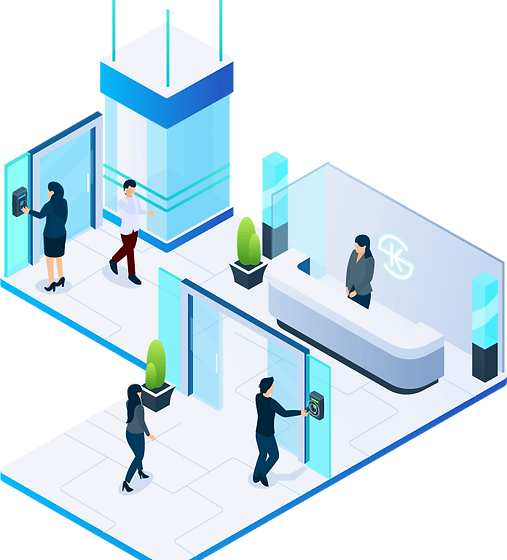 Diagram of a Biometric Access Control System