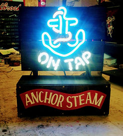 Custom Anchor Steam Beer Neon Sign.