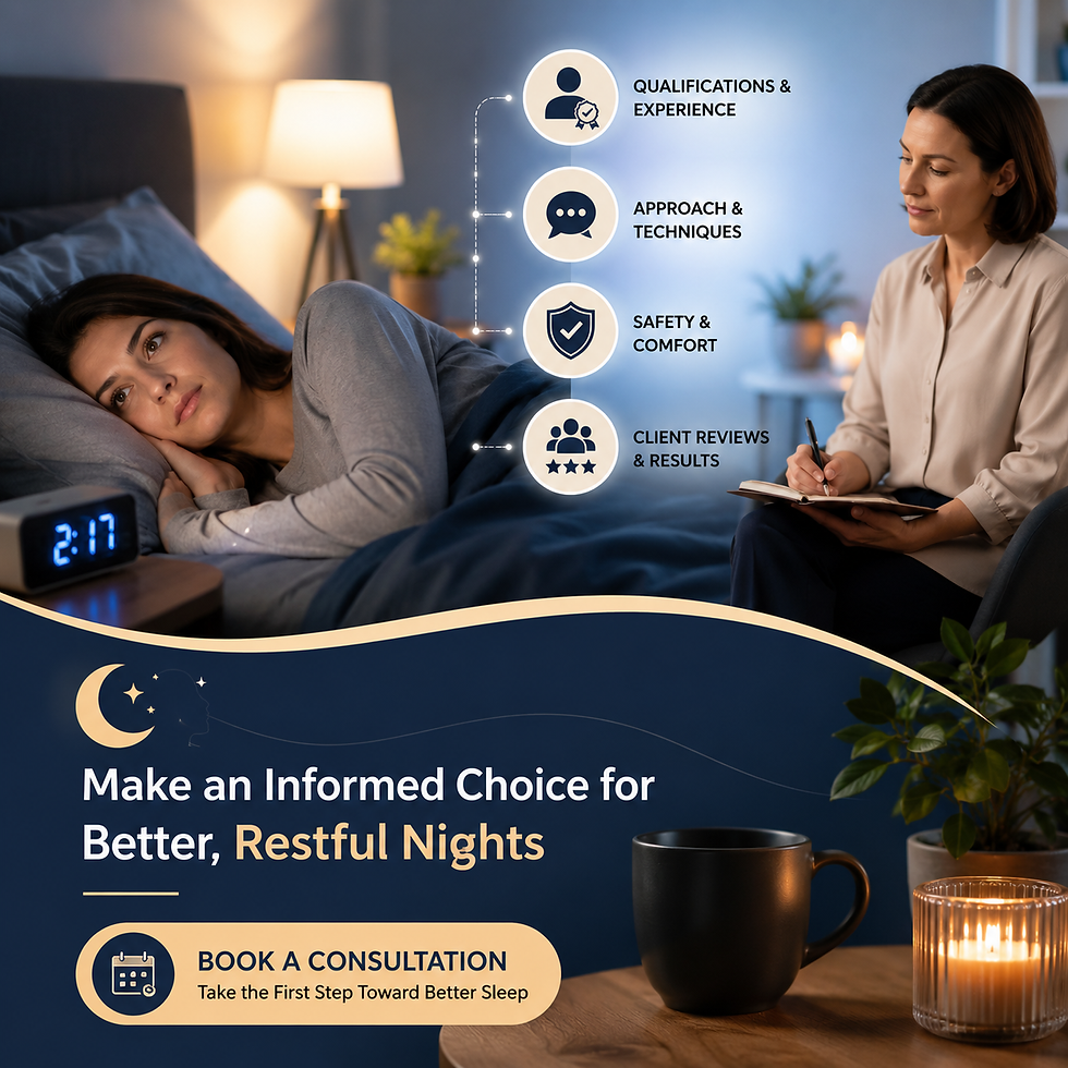 What to Check Before Choosing Hypnotherapy for Insomnia Near You?