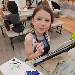 Painting in art camp