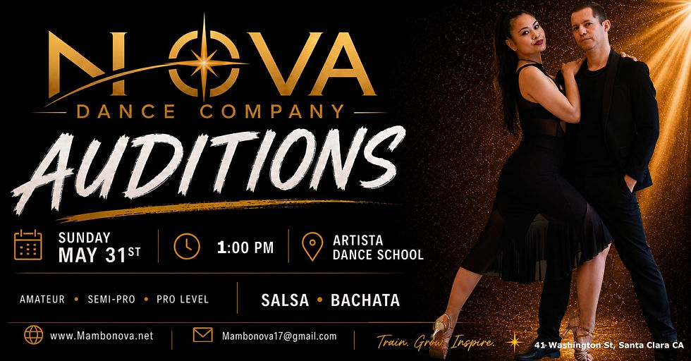Nova Dance Company Team Auditions | Salsa & Bachata
