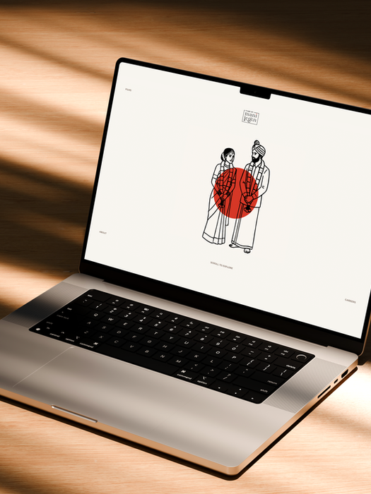Website design for Films by ManiJegan, a wedding filmmaker