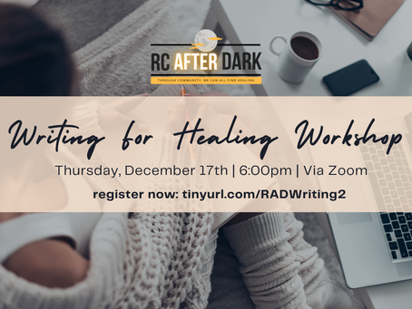 Writing For Healing Workshop Again!