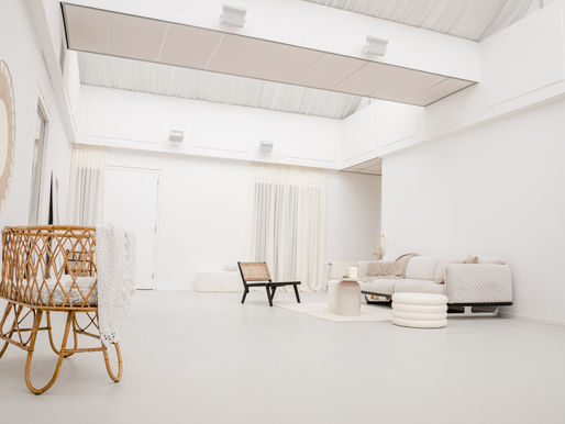 Goede ruimte voor een yoga-sessie