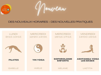 Des nouveaux cours à partir de Février !