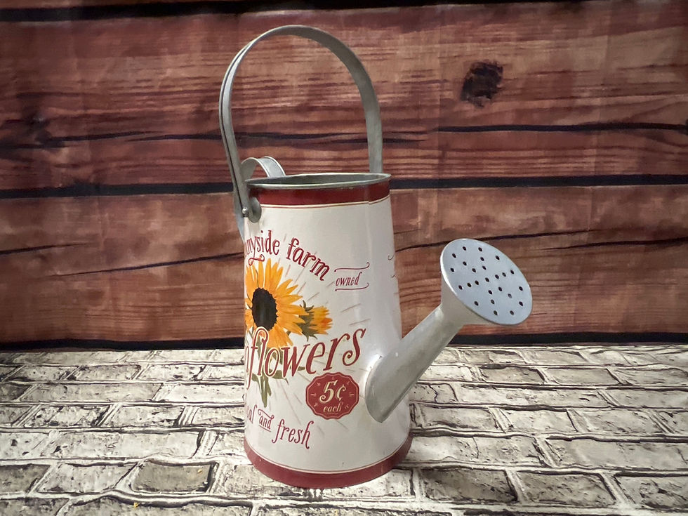 Thumbnail: Metal Farmhouse Vase, Rustic Garden Decor, Country Kitchen Accent