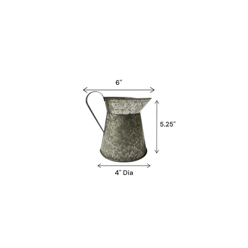 Thumbnail: Short Vintage Vase, Farmhouse Decor, Rustic Flower Holder