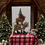 Thumbnail: Stacked Highland Cow Christmas Figurine - Resin Skiing Cattle Tower with Tree