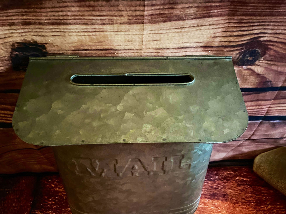 Thumbnail: Galvanized Wall-Mounted Mailbox with Hooks