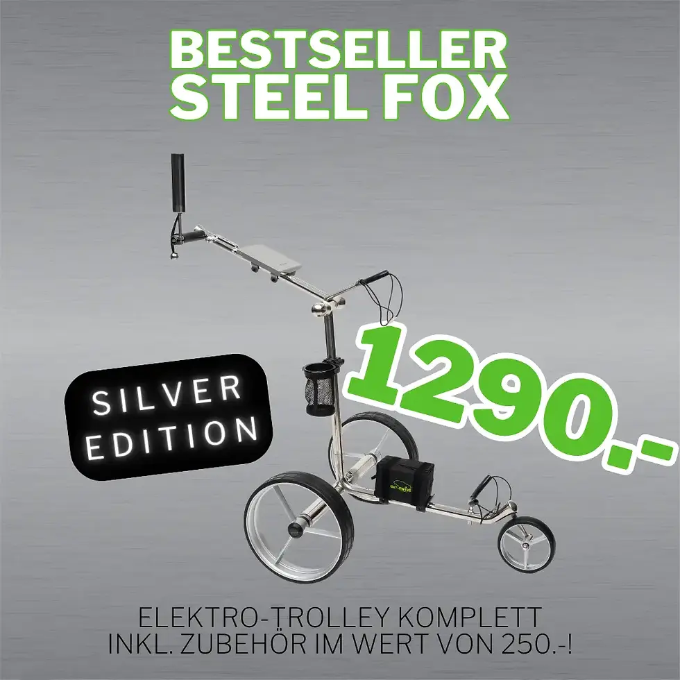 Golf-Elektro-Trolley Golftrolley Golf-Trolley Elektrotrolley Caddy Golfshop Golf-Shop Elektro Trolley Elektrocaddie