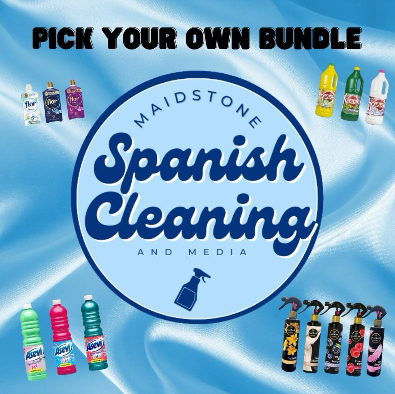 Maidstone’s BYO bundle - floor cleaners, surface sprays, toilet gels, washing up