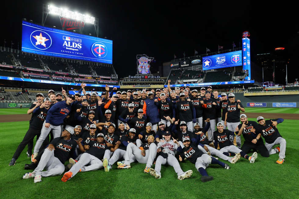 晉級MLB季後賽,球員大合照