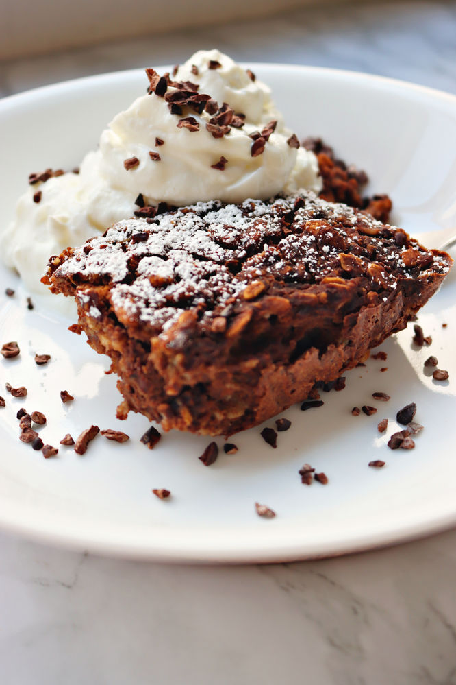 Baked Brownie Oatmeal (VeganFriendly, GFFriendly)