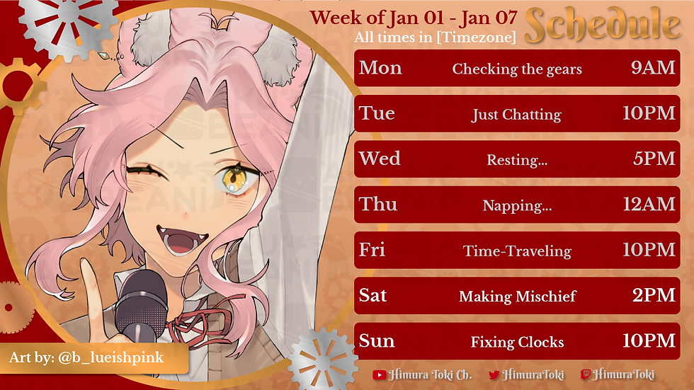 Schedule for Himura Toki