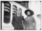 Ernest Shackleton photographed with his wife Emily