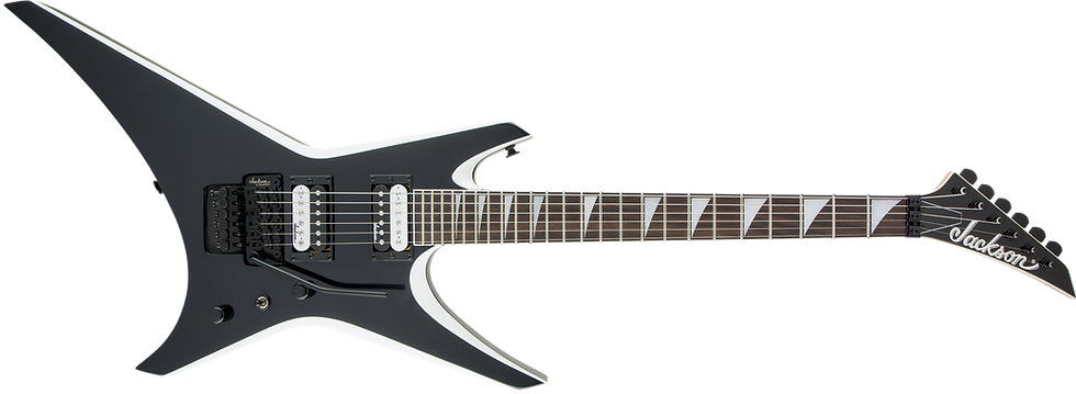 Jackson Warrior JS32 - Black with White Bevels