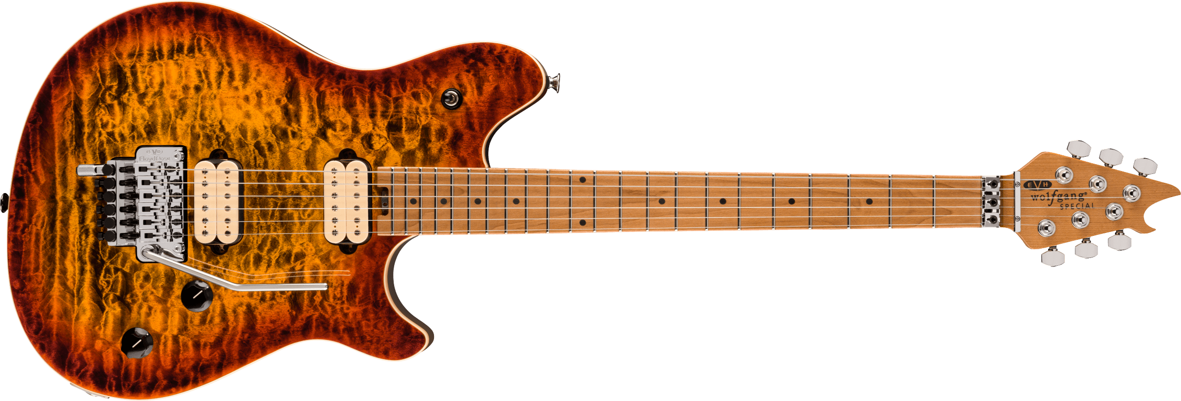 EVH Wolfgang Special QM - Tiger Eye Glow