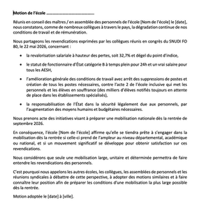 Vagues de chaleur et santé des personnels : la FNEC FP-FO écrit au ministre.