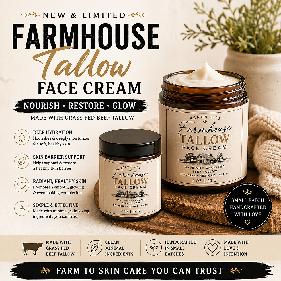 farmhouse tallow face cream whipped moisturizer