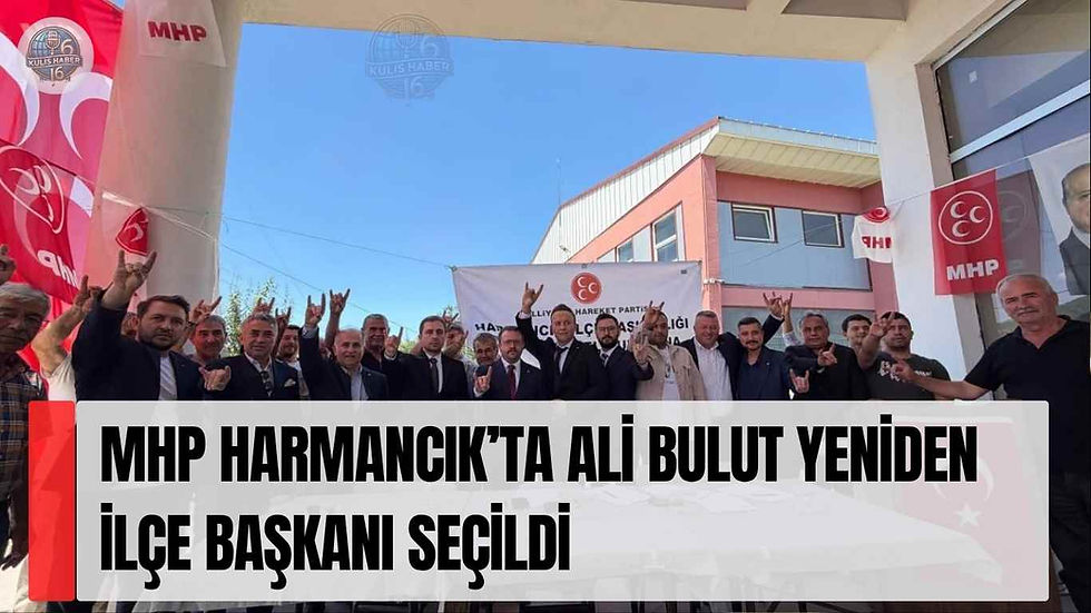 MHP Harmancık’ta Ali Bulut Yeniden İlçe Başkanı Seçildi