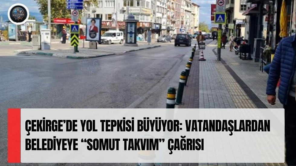 Çekirge’de Yol Tepkisi Büyüyor: Vatandaşlardan Belediyeye “Somut Takvim” Çağrısı