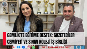 Gemlik’te Eğitime Destek: Gazeteciler Cemiyeti ve Sınav Koleji İş Birliği